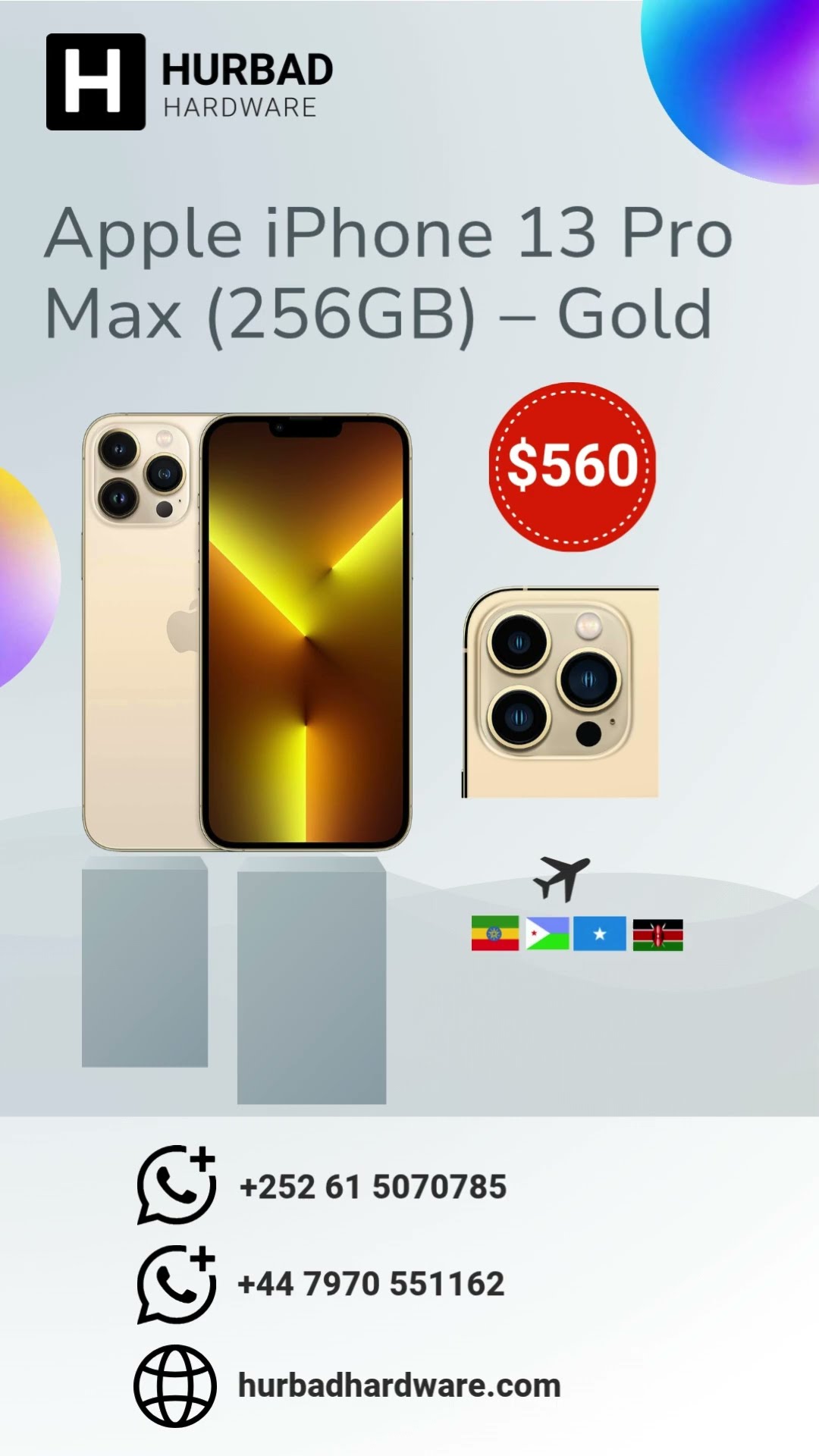 Apple iPhone 13 Pro Max (256GB) – Gold - YouTube