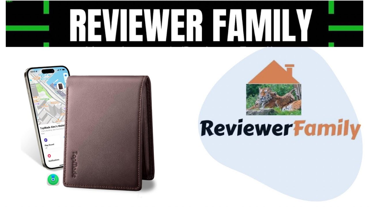 TopMade Mens Wallet with Smart Tracker, Genuine Leather Bifold Wallet