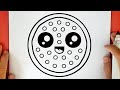 COMO DIBUJAR UNA PIZZA KAWAII