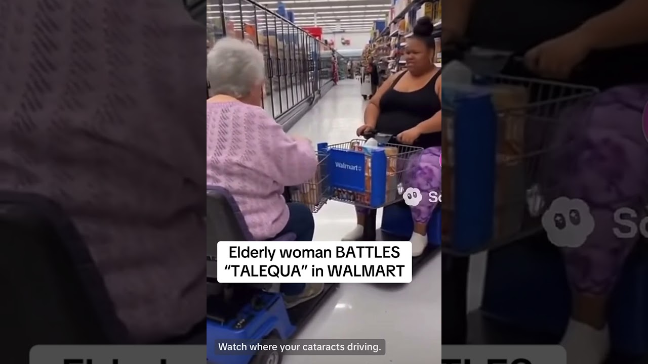 Пожилая женщина сражается с «Талекой» в Walmart 