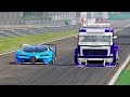 Bugatti Vision Gran Turismo vs Volvo Formula Truck - Monza