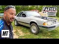 Supercharged &#39;91 Mustang vs. Lyle Barnett&#39;s “Beer Money” Mustang! | Faster with Newbern &amp; Cotten