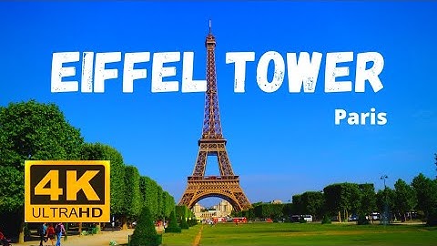 4k video - EIFFEL TOWER Paris (drone shooting) in 5 minutes
