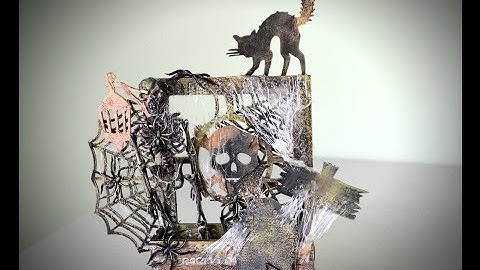 SaCrafters DT Project--Altered Window Box--Halloween Project (Creation By Song)