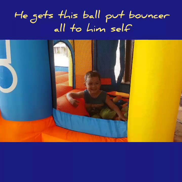 ball pit bouncer i got him for his 2nd B-day