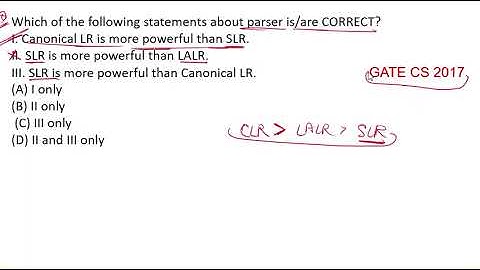 Compiler Design PYQ Gate CS 2017