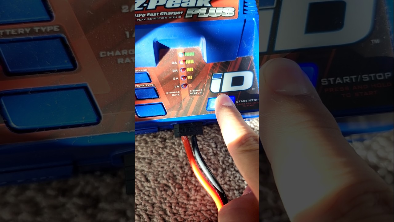 How to start charging a battery with the Traxxas Ez-Peak Plus ID Charger