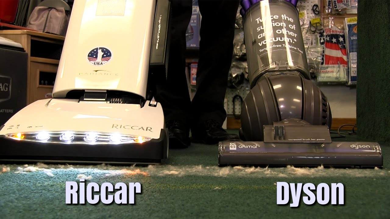 Riccar vs Dyson Vacuum Demo Sew & Vac Eugene YouTube