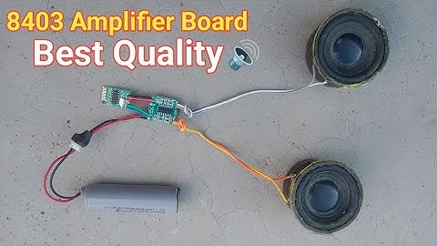 How To Make Mini Bluetooth Amplifier | Using 8403 Amplifier Board | Homemade