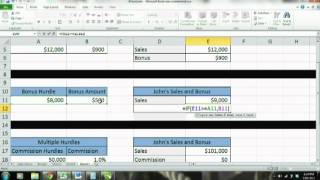 IF Function Microsoft Excel Tutorial - Logic Test - If Then - If Function of a Value Range