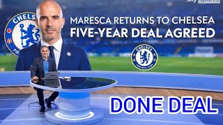 Enzo Maresca Returns To Chelsea On Shock 5-Year Contract Sky Sports Confirm Mive Done Deal