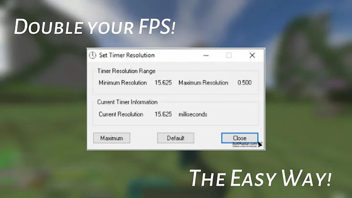 how to actually double fps (easiest method)