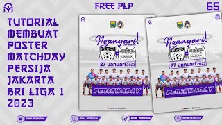 FREE PLP‼️POSTER MATCHDAY PERSIJA JAKARTA BRI LIGA 1 || PIXELLAB ||TUTORIAL PIXELLAB DESIGN #part65 screenshot 3