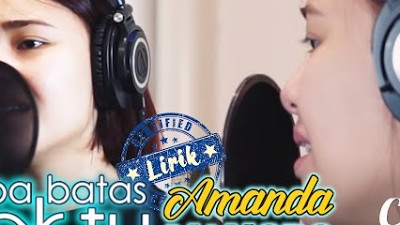 Amanda Manopo Cover Tanpa Batas Waktu OST Ikatan Cinta | Lirik (Lyrics)