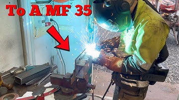 Building Hitch to Massey Ferguson 35 (Tractor) pt 1.