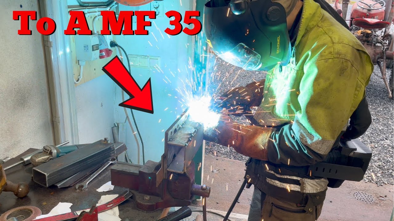 Изготовление сцепного устройства для трактора Massey Ferguson 35, часть 1.