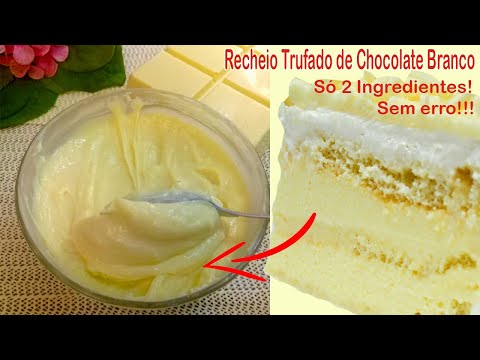 Vídeo: Bolo De Trufas Com Mousse De Chocolate Branco