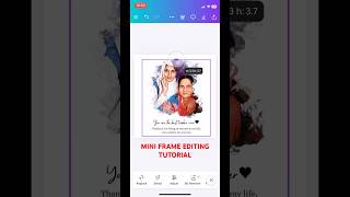Mini Frame editing tutorial#tutorial #miniframe #diy #shorts #viral screenshot 5