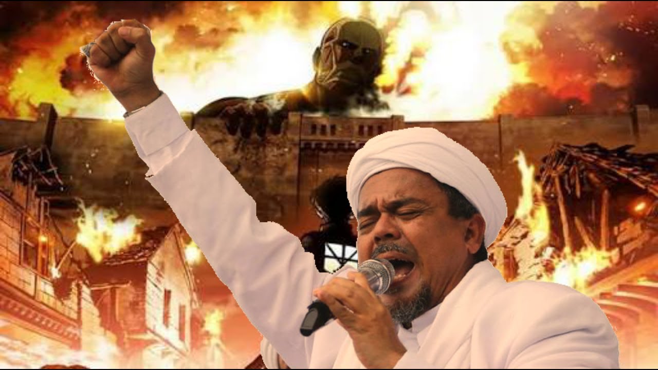 Habib Rizieq Attack On Titan Season 2 OP Sasageyo Sasangeyo Parody