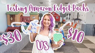 Comparing Amazon Fidget Packs | $30 Fidget Pack vs $10 Fidget Pack | #fidgets