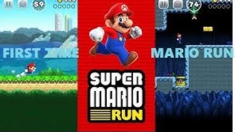 First time presentation Super Mario Run level 1-1