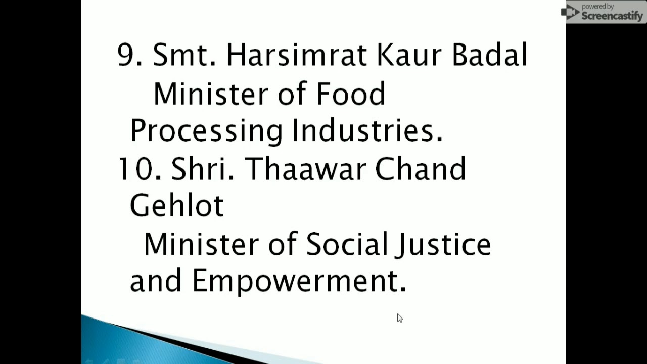 Shri Narendra Modi Cabinet 2019 till date 3 june newly formed cabinet