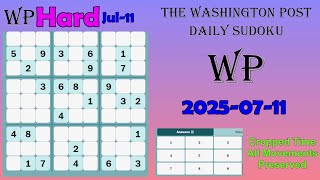 The Washington Post Daily Sudoku 2025-07-11 Hard #WithError
