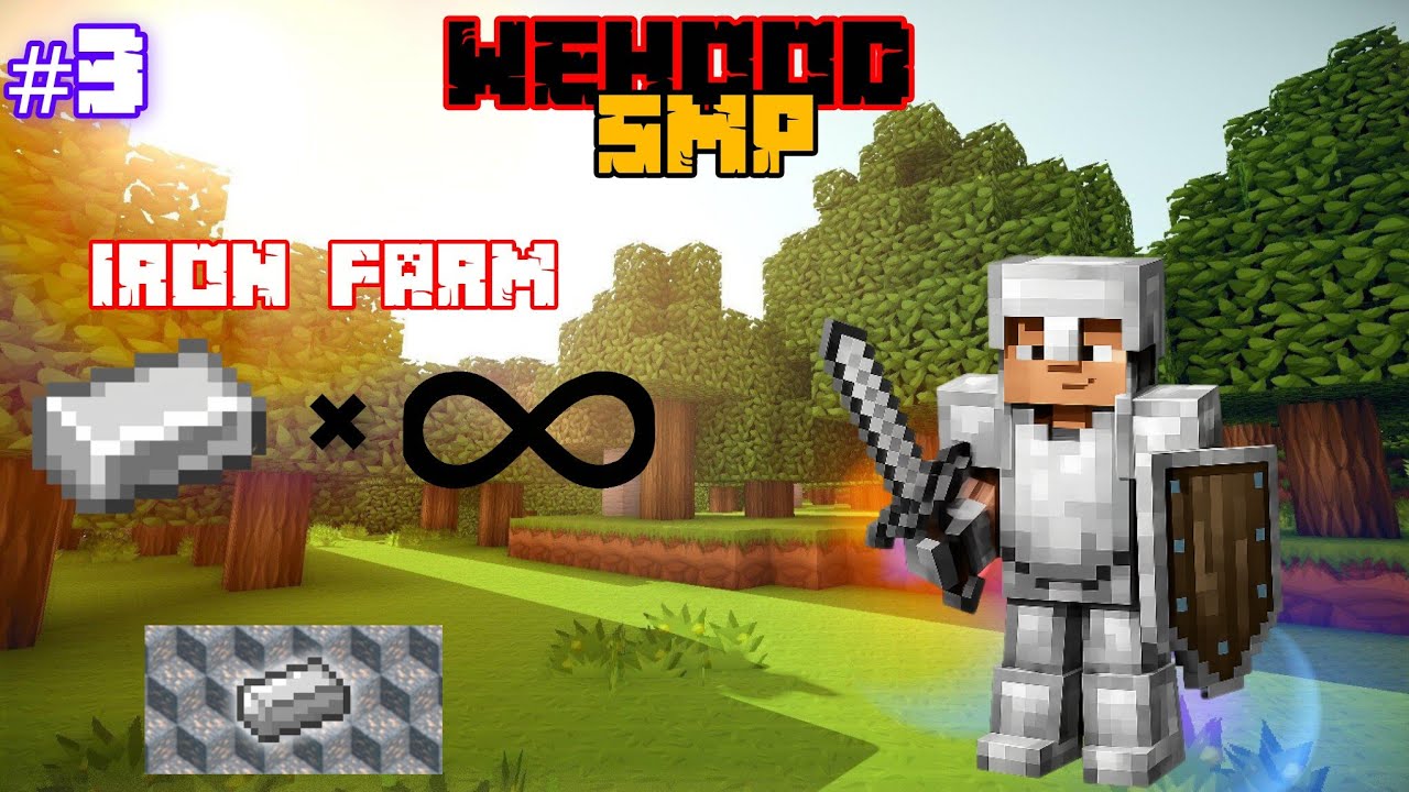Unlimited iron farm in WEHOOD SMP with subscribers 🤩🔥