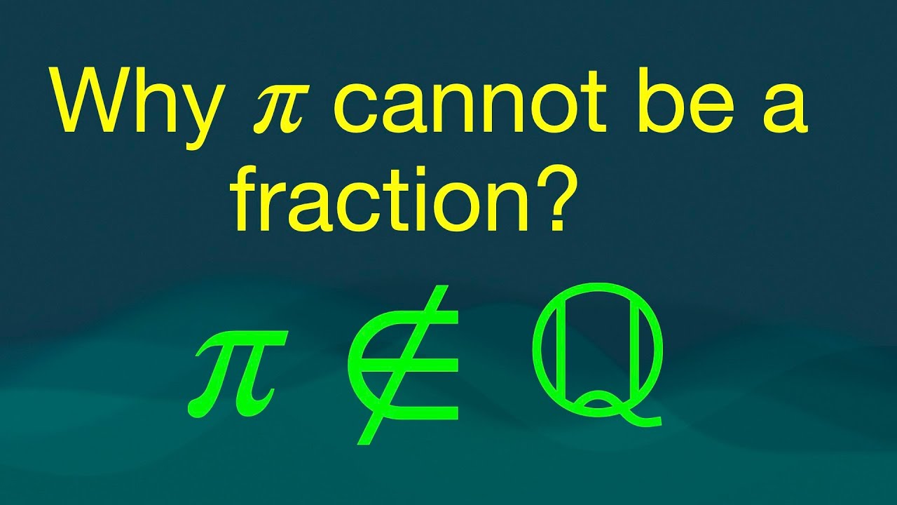 Phi Never Math Why Pi Can’t Be a Fraction: The Beautiful Niven's Proof explained - YouTube