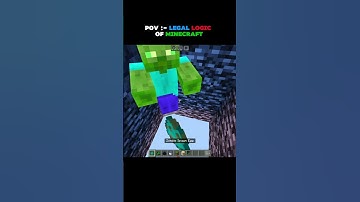 Minecraft Logic ✨ | #minecraft #shorts