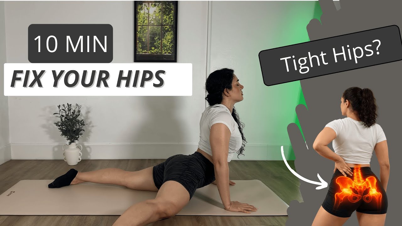 Fix tight hips in 10 min!