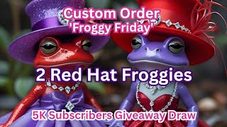 WAIT UNTIL YOU SEE THESE 2 RED HAT FROGGIES! #froggyfriday