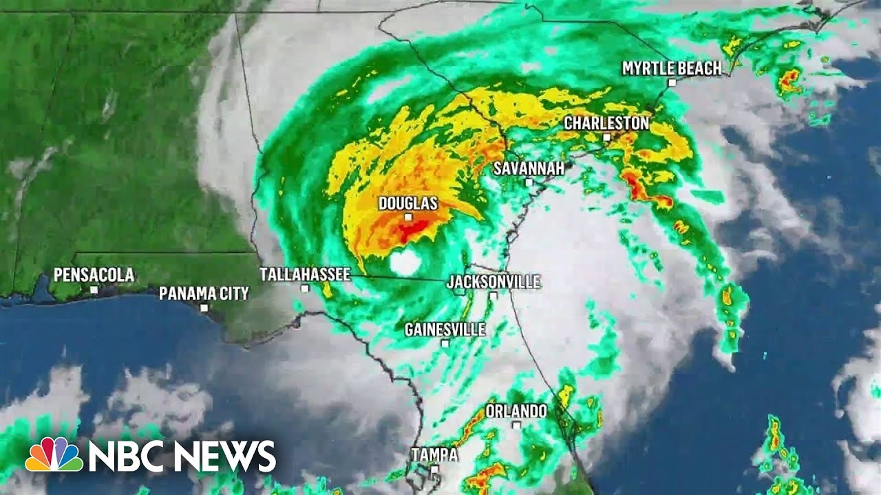 Idalia lessens to Category 1 hurricane as it moves across Florida and Georgia