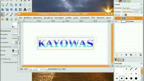 Web 2.0 logo with the gimp