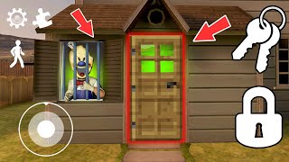 NEW SECRET DOOR!? Ice Scream 3 and Hello Neighbor screenshot 4
