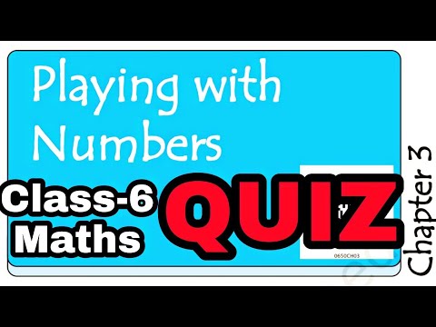 Video QUIZ (Test yourself) / Class 6 Maths / Playing with... - YouTube