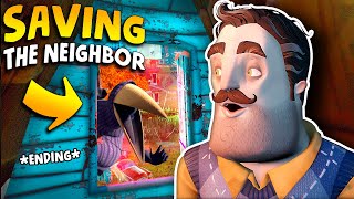 Saving The Neighbor IN HELLO NEIGHBOR 2!!! (Crazy Attic Ending) | Hello Neighbor 2