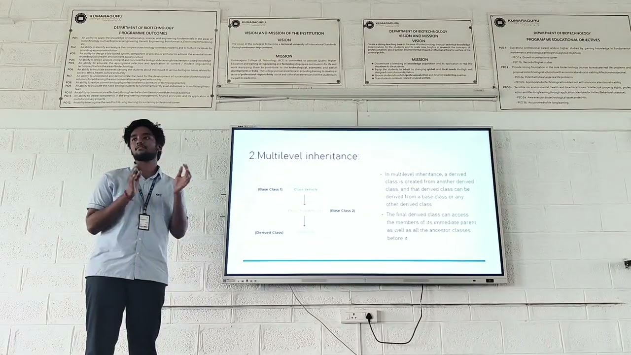 Object Oriented Programming | Inheritance Types: Single & Multilevel