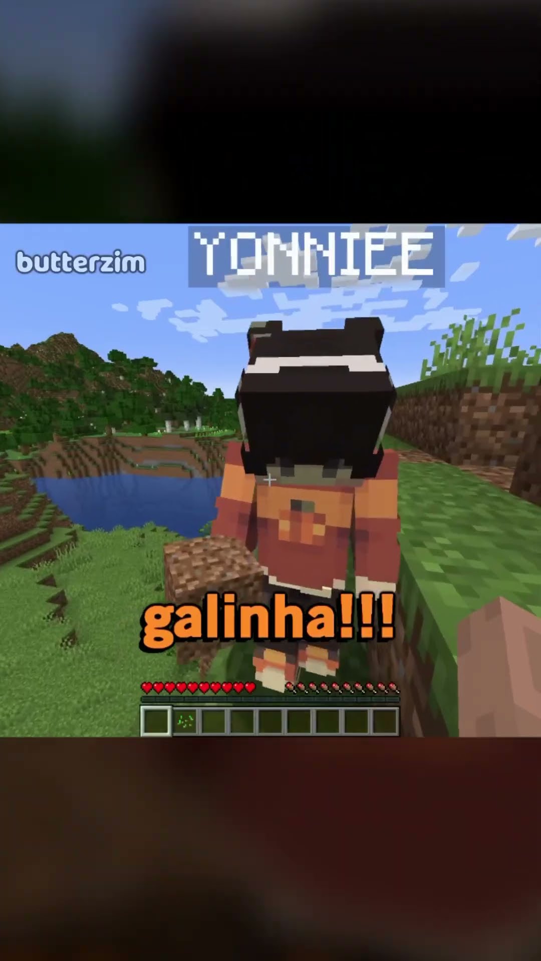 Ensinando minecraft pra minha amiga gringa ?