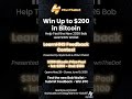 Win $200 Bitcoin Testing the New Bob Wallet! #Web3 #Handshake #OwnTheDot #Crypto #Bitcoin