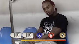 Playboi Carti almost fails quick time event