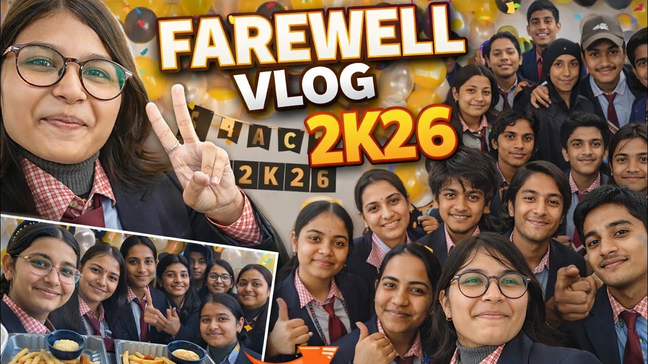 Farewell vlog 2K26 ️🥺|| School life khatam - YouTube