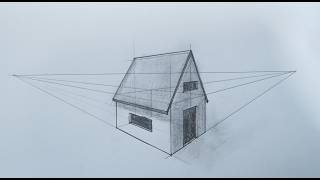 Two Point Perspective House Drawing Tutorial for Beginners