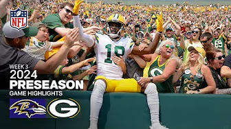 Baltimore Ravens vs. Green Bay Packers | 2024 Preseason Week 3 Game Highlights thumbnail