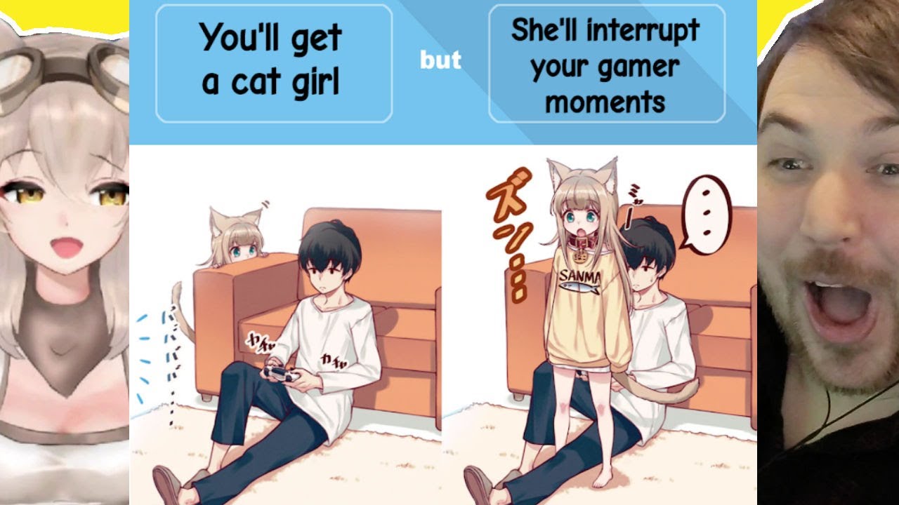 FUNNY ANIME MEMES (Cat girls have downsides) 