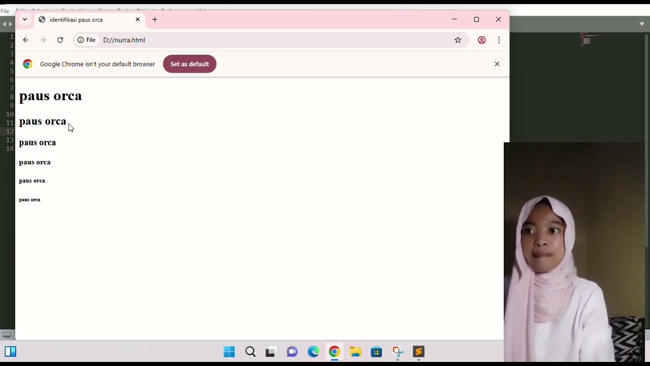 Tutorial dasar dasar HTML (HyperText Markup Language) menggunakan aplikasi sublime text