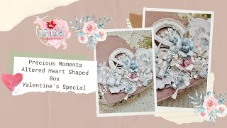 Heart Box Valentines Gift Precious Moments Mintay Papers Prika Craft Studio