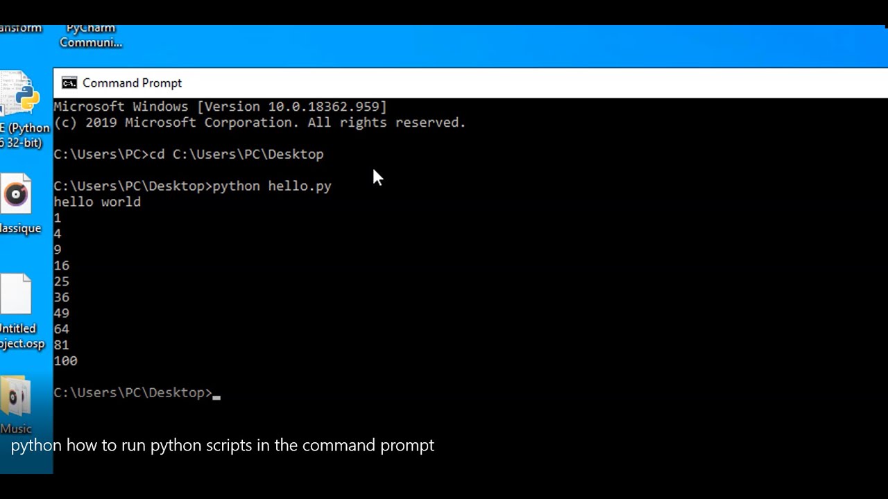 How to run a command prompt