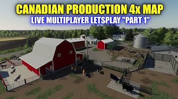 Canadian Production 4x Map Multiplayer Letsplay Live Stream Part 1