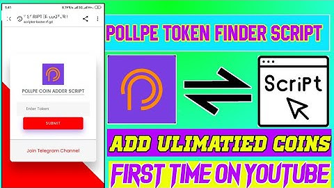 new earning app today || unlimited coin adder script || with token finder script pollpe app